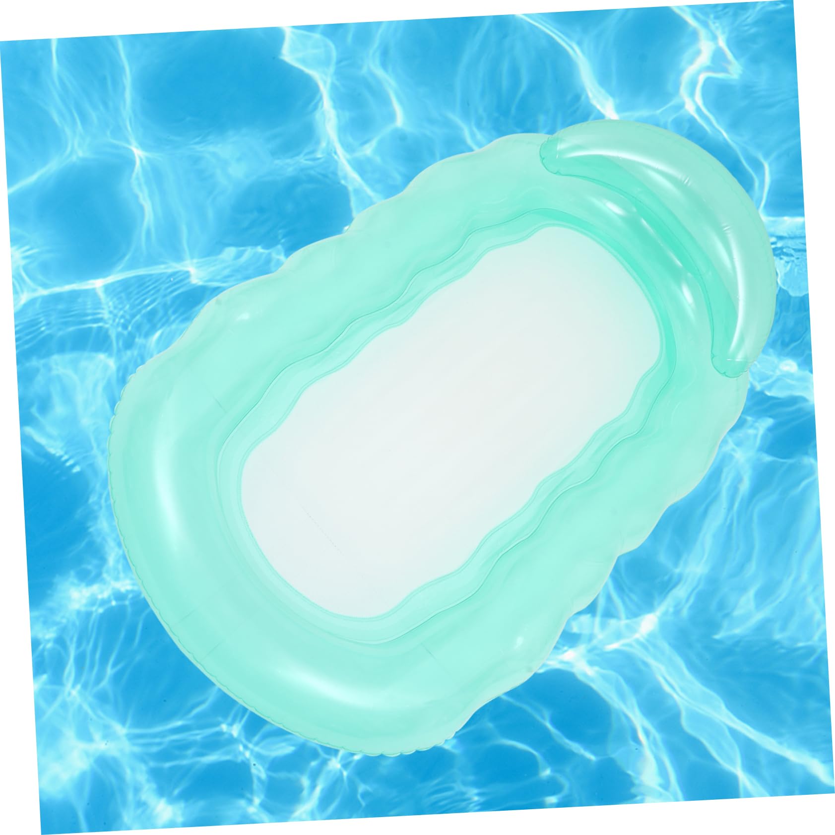 Gatuida Hamaca Inflable para Piscina Reposacabezas Cómodo Diseño Portátil Material Resistente Fácil Inflar y Desinflar para Fiesta y Relajación Acuática