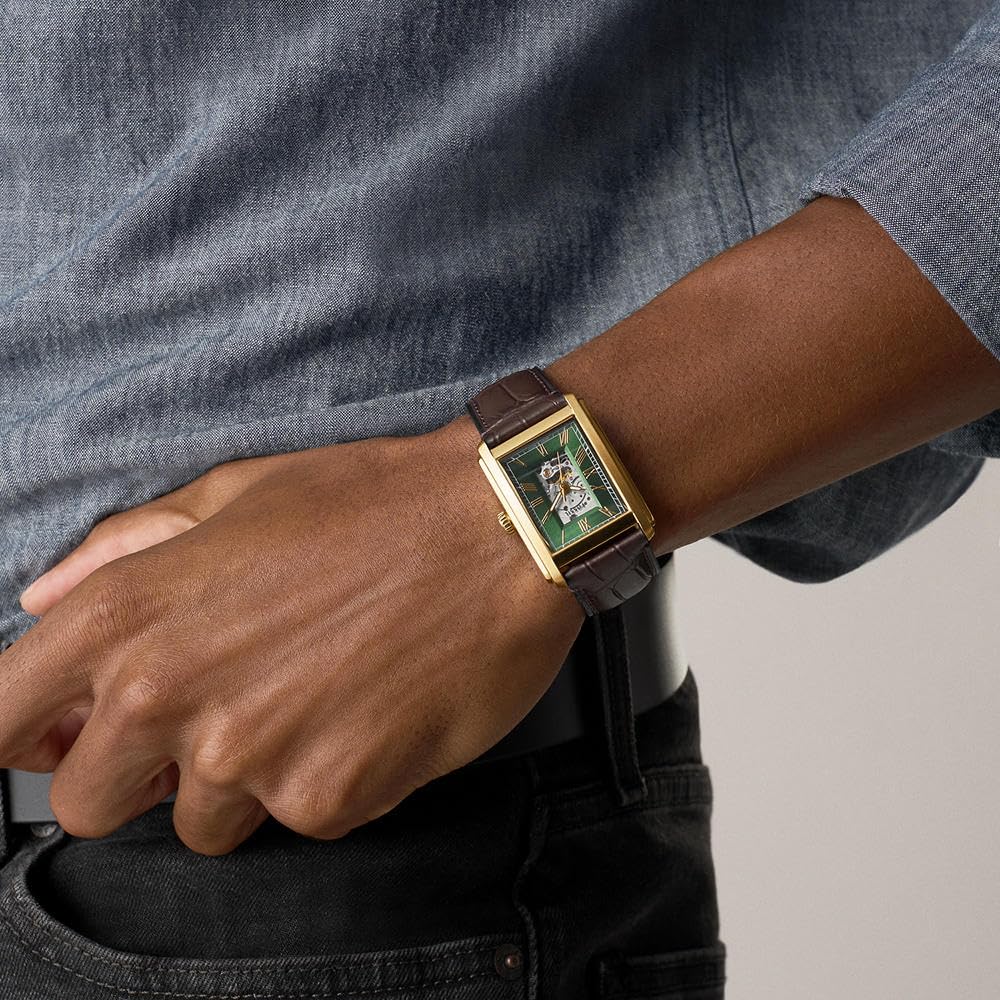 Fossil Carraway Herren 30MM Goldfarbene Edelstahluhr, ME3271