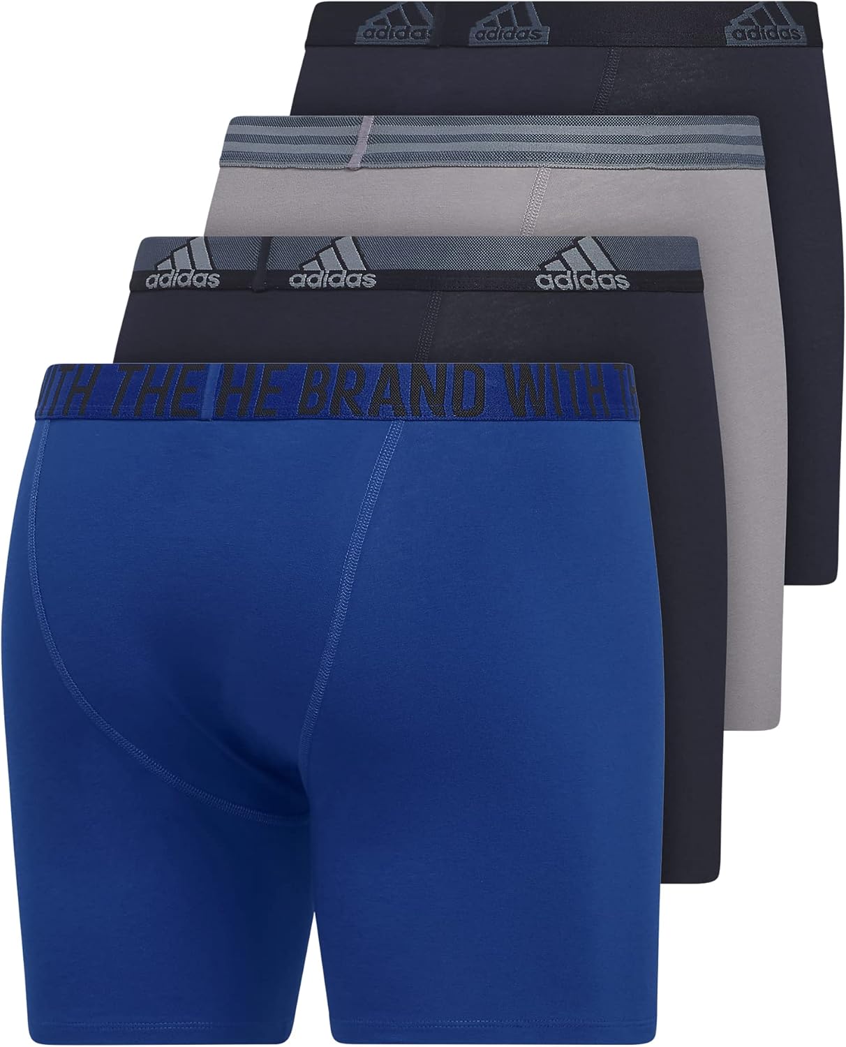 adidas mens Men's Stretch Cotton 4-pack Boxer Brief - Image 6