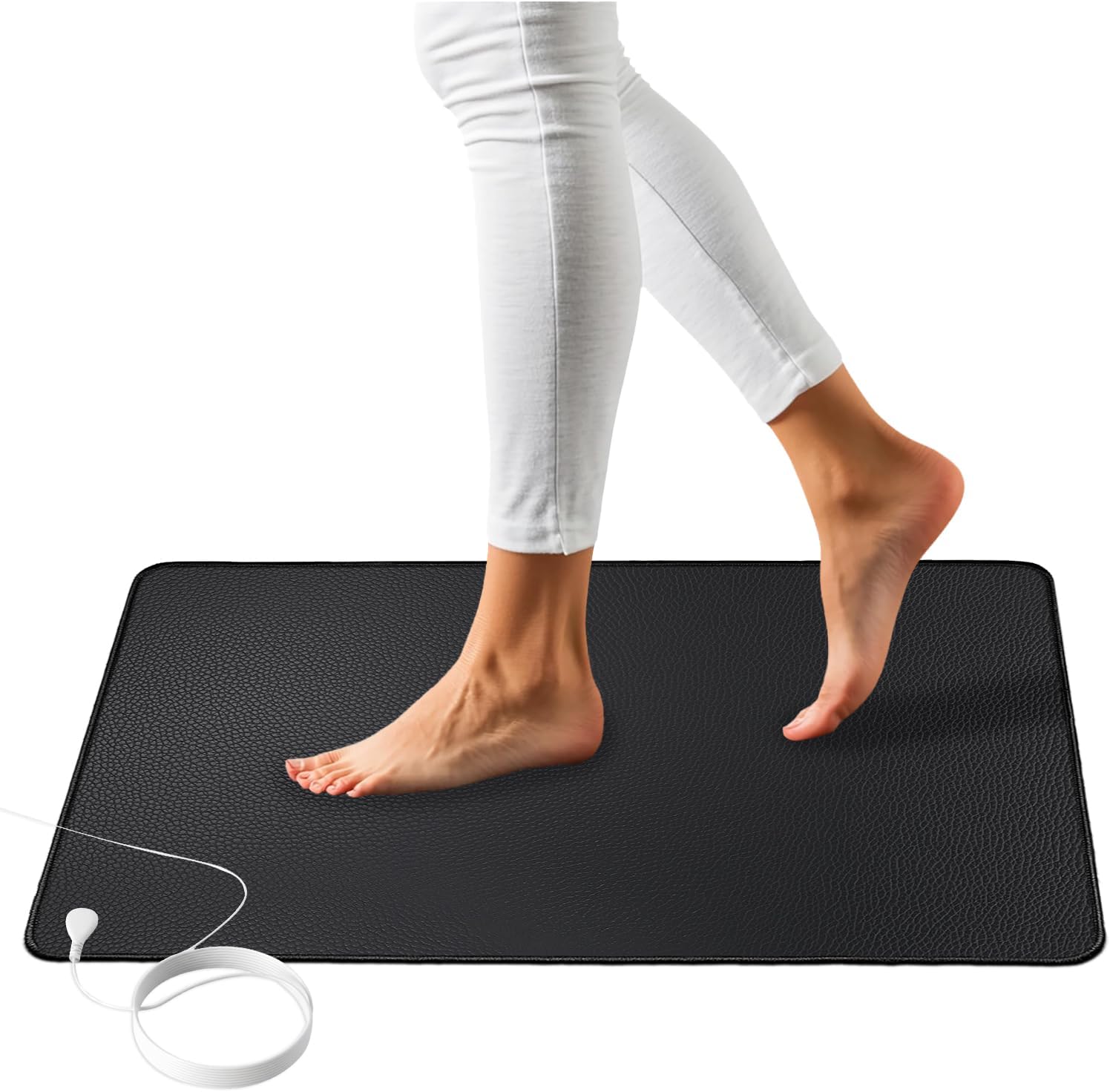 Grounding Mat, Grounding Pad for Bed, Grounding Well Mat for Improve Sleep,Reduce Anxiety, Pain, Inflammation, Headache Relief, Balance, Earthed pad (12 * 23.6IN) 1' x 1'11" (Rectangular)