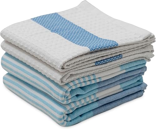 MyPillow Toallas de cocina, paquete de 4 paños de cocina, color marrón