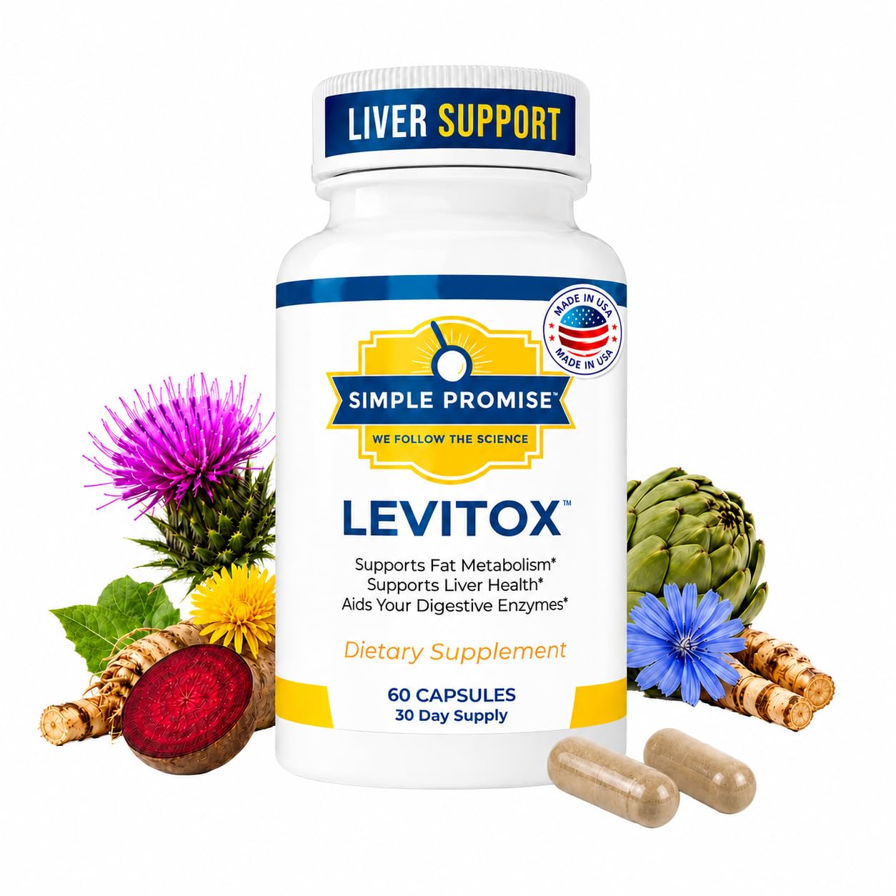 Amazon.com: Simple Promise Levitox - Milk Thistle Liver Detox