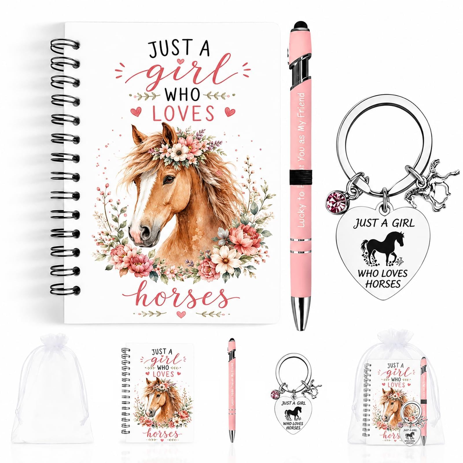 Zipplunk Horse Gifts for Girls – Cute Stationery Set