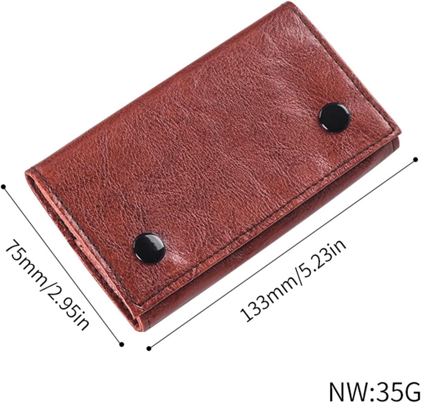 Leather Tobacco Pouch Leather Hand Roll BPortable Storage Bag Vintage Old Fashioned Hand Rolled Cigarette Pouch for Men/Women,Brown