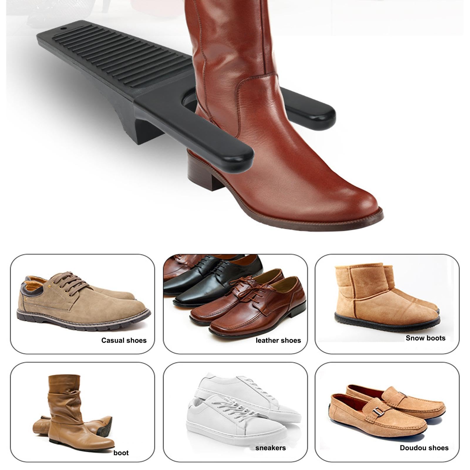 Extractor de botas Welly - Gato de arranque de agarre extra con raspador | Extractor de botas resistente a la intemperie | Herramienta de extracción de botas de agarre extra para vadeadores y botas de