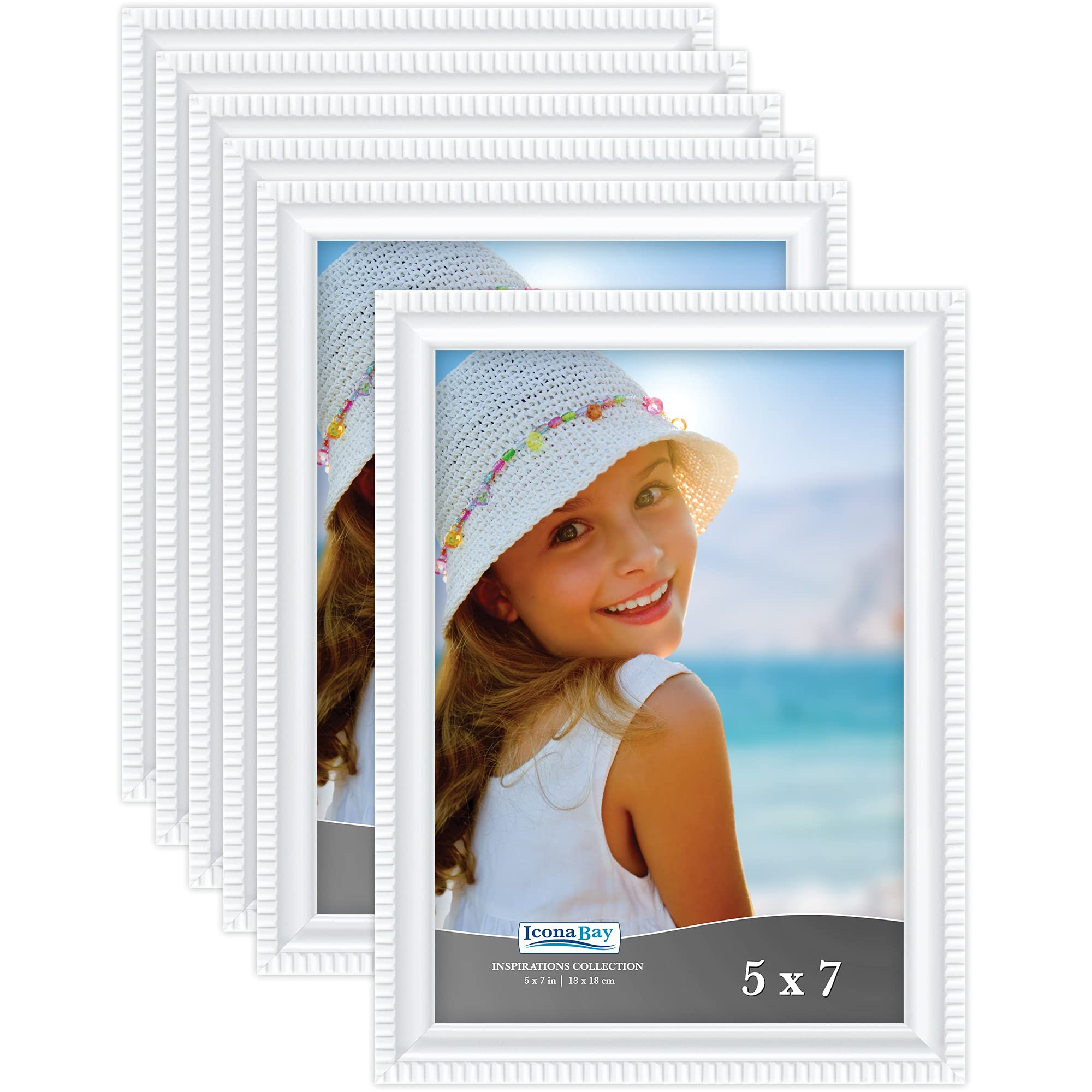 Amazon.com - Icona Bay 5x7 Picture Frames (White, 6 Pack