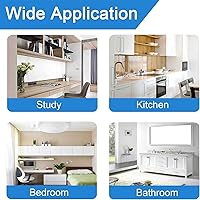 Vista 6 de 100 tapas de plástico para tornillos y arandelas plegables M3, cubiertas decorativas (negro)