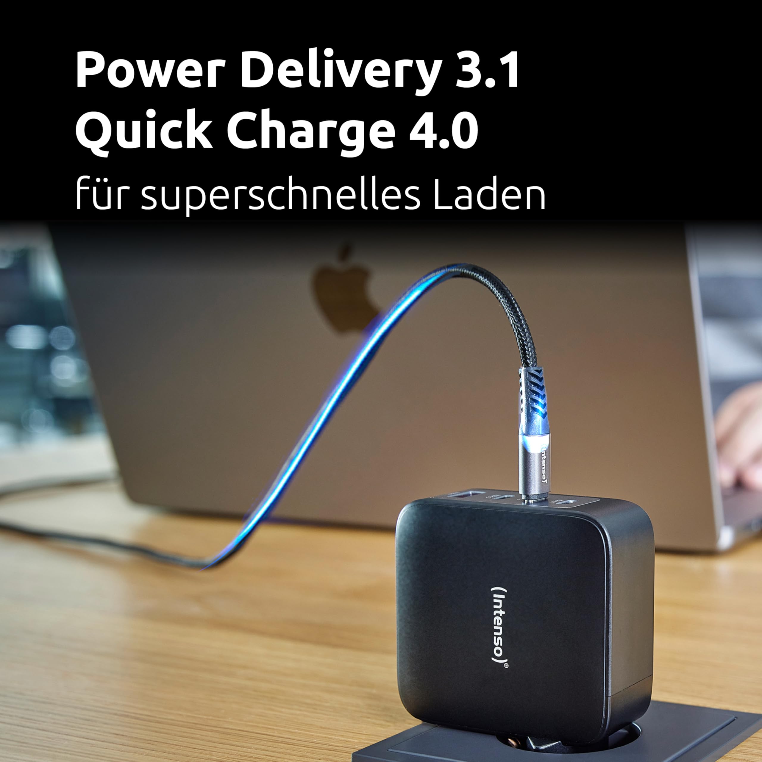 Intenso Power Adapter W140A3C GaN + C520C Kabel – Bild 6