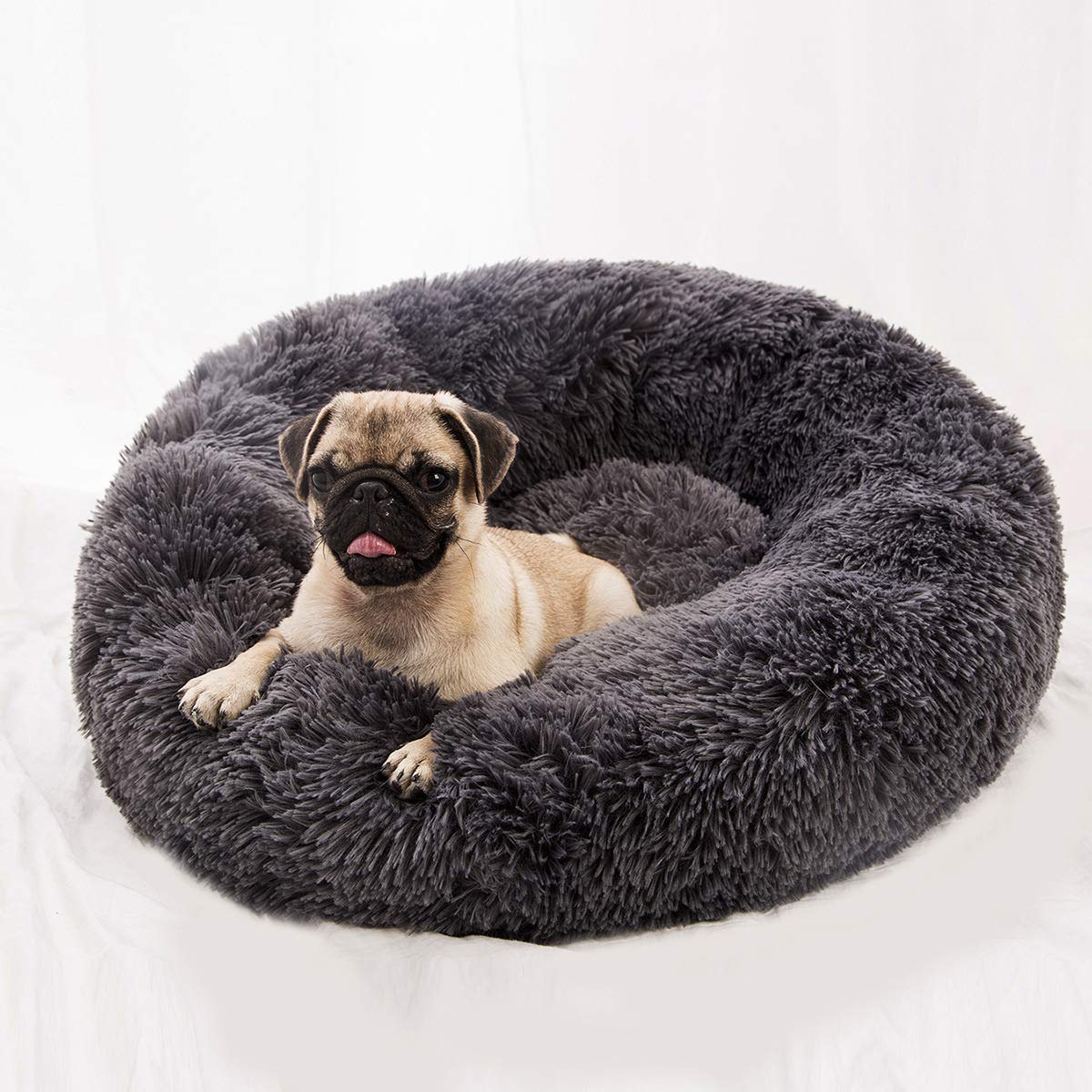 Belababy Caling Dog Bed Cat Bed Donut, 2X-Large Fluffy Round Cuddler