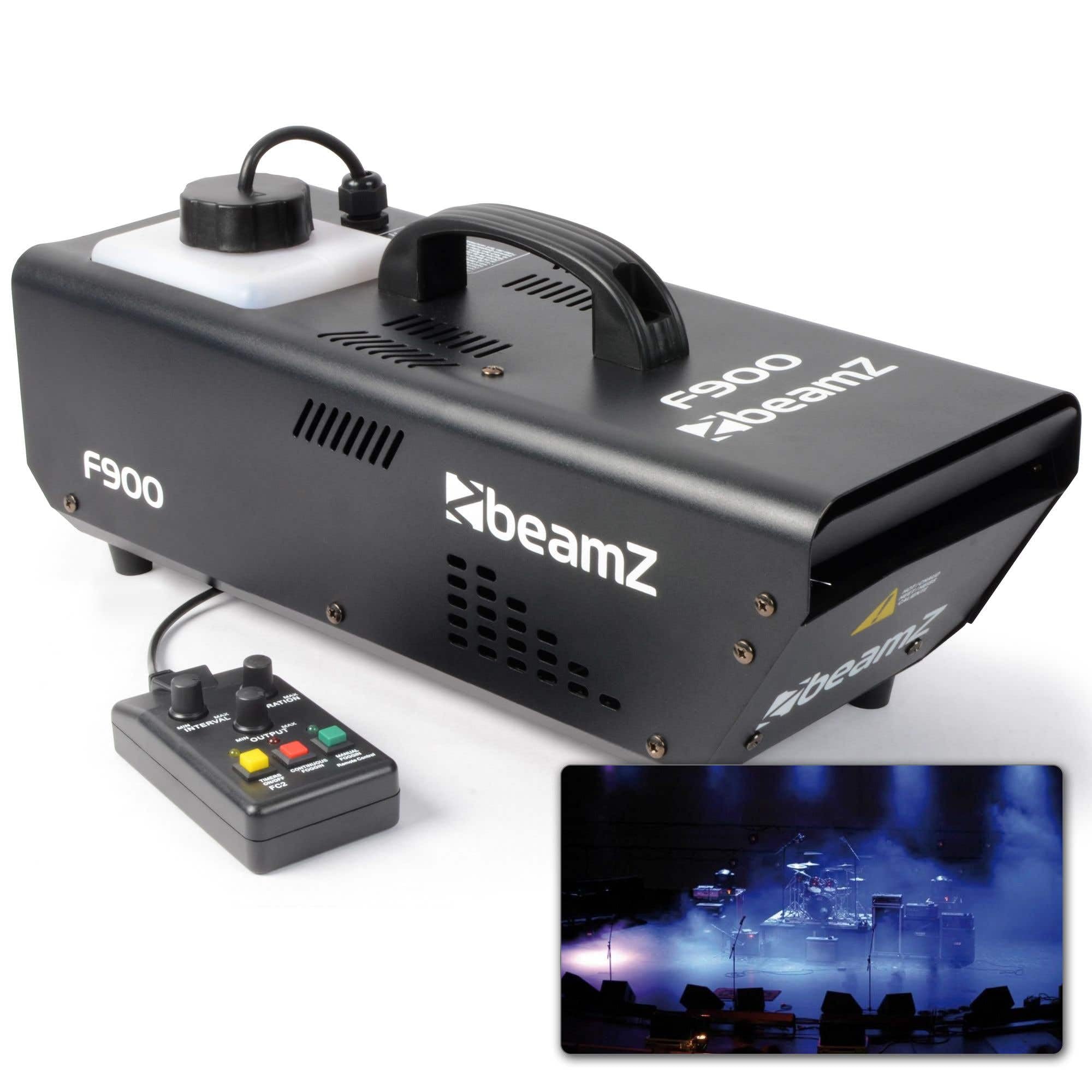BeamZ F900 Fazer Machine à Fumée 900W avec 5 Litres de Liquide - Idéal pour Animer vos Soirées
