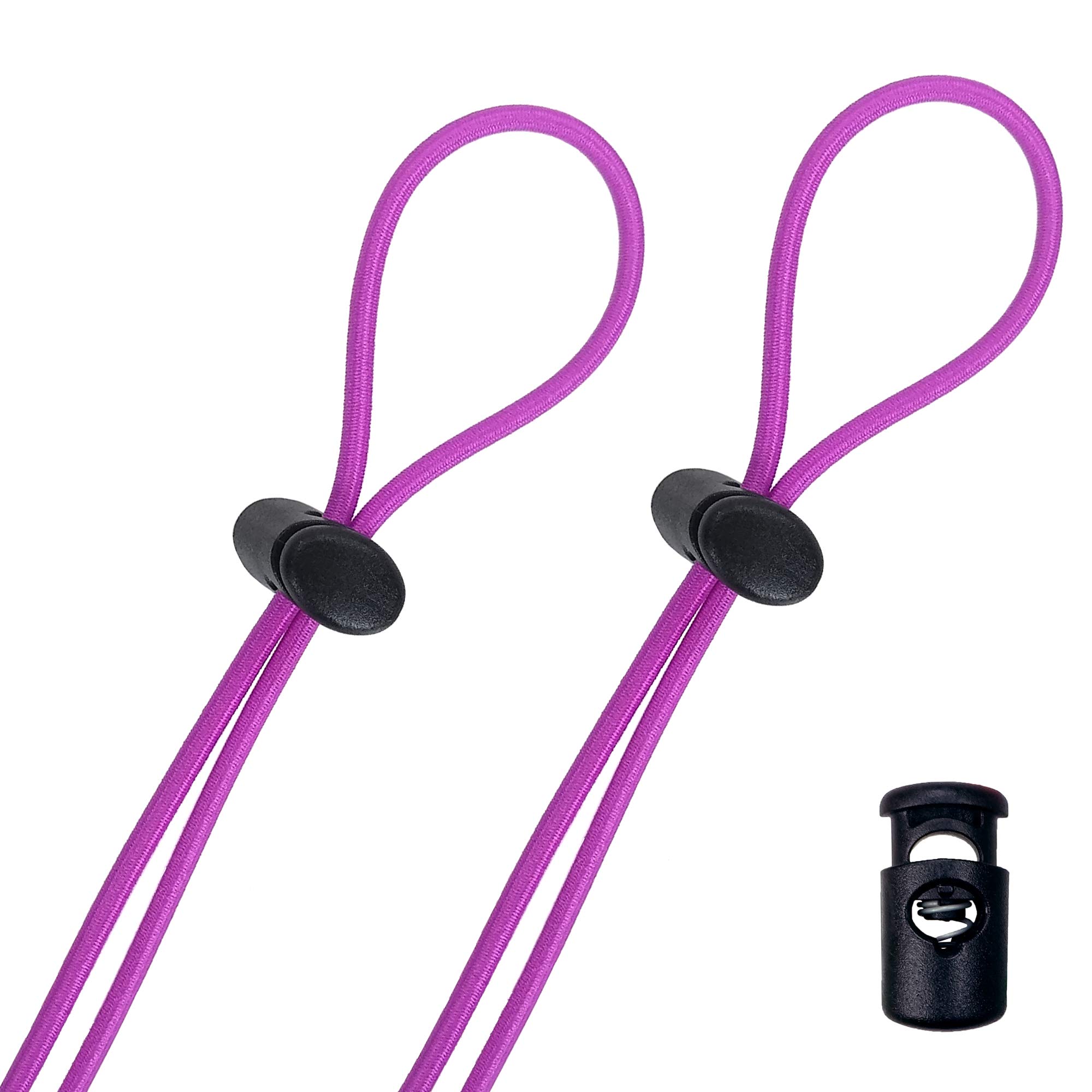 Flow Goggle Strap Kit (2-Pack) - Replacement Bungee Cord Straps for Swim Goggles (Solid Fuchsia) โ image 1