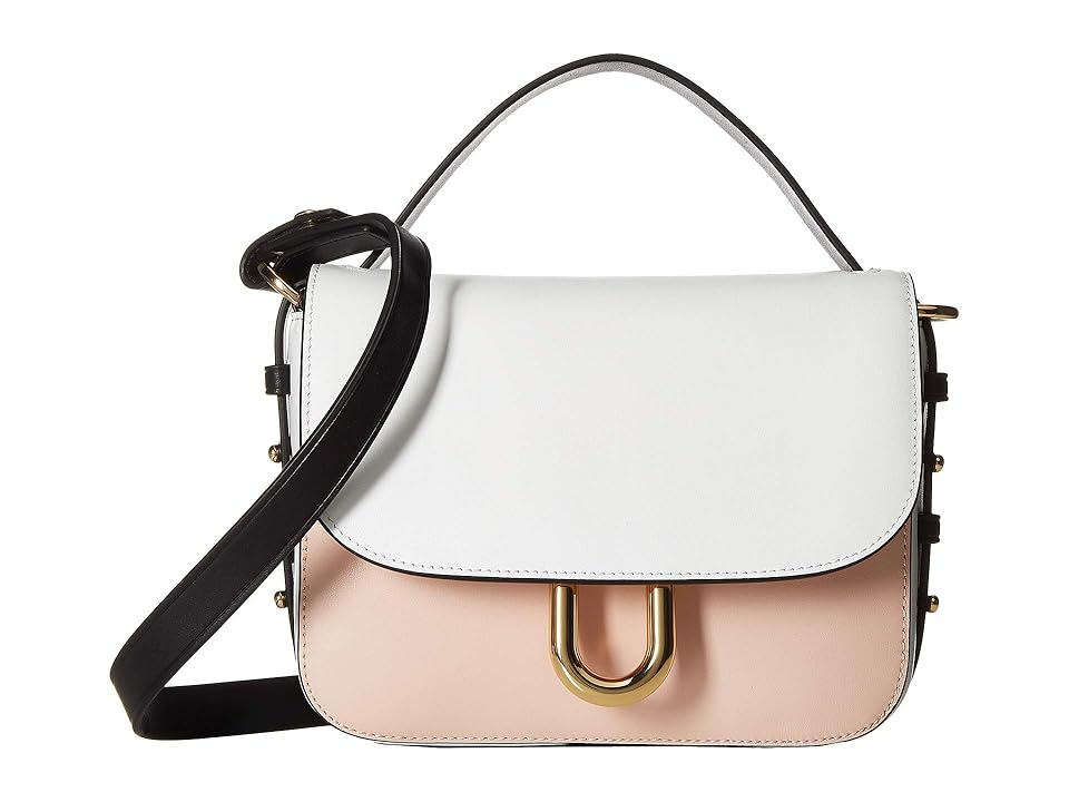 

J.Crew Contemporary Crossbody in Color Block (Black/White/Sunwashed Pink) Handbags