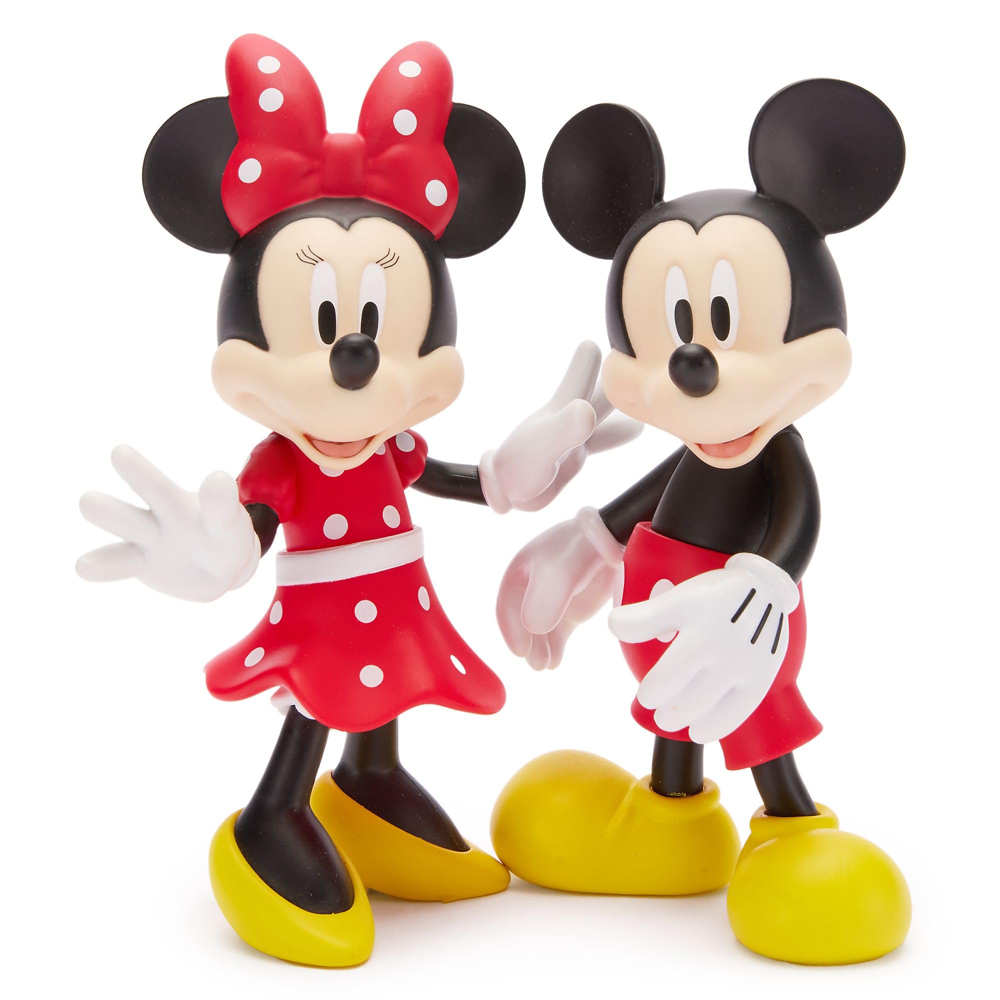 Disney Store Official Set di Personaggi Topolino e i Suoi Amici, Personaggi snodabili tra Cui Topolino, Minni, Paperino, Pippo e Pluto, Set di 5 Pezzi