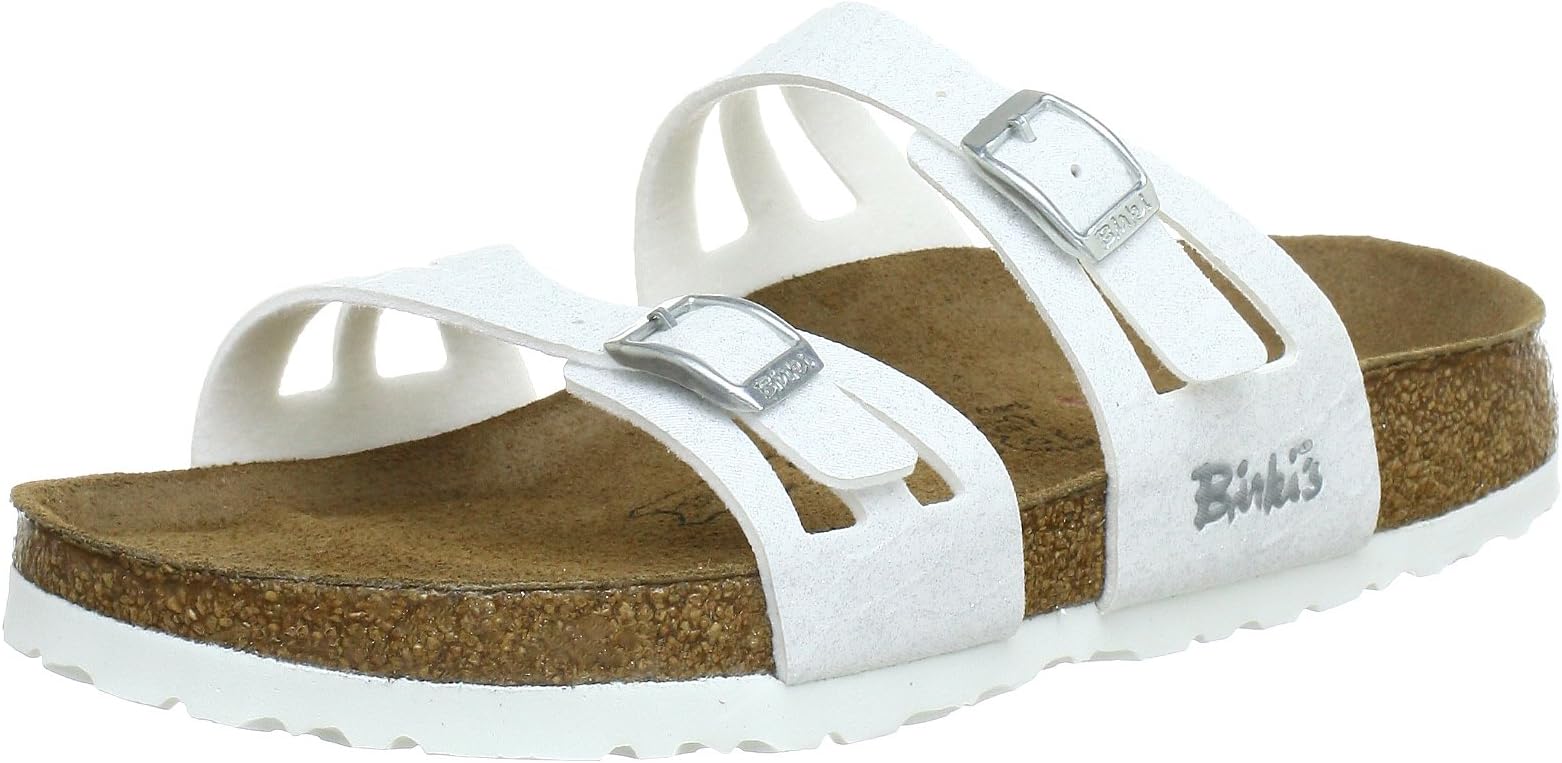 Birki ''Moorea Soft'' from Birko-Flor in Glitter Crinkle White 36.0 EU N