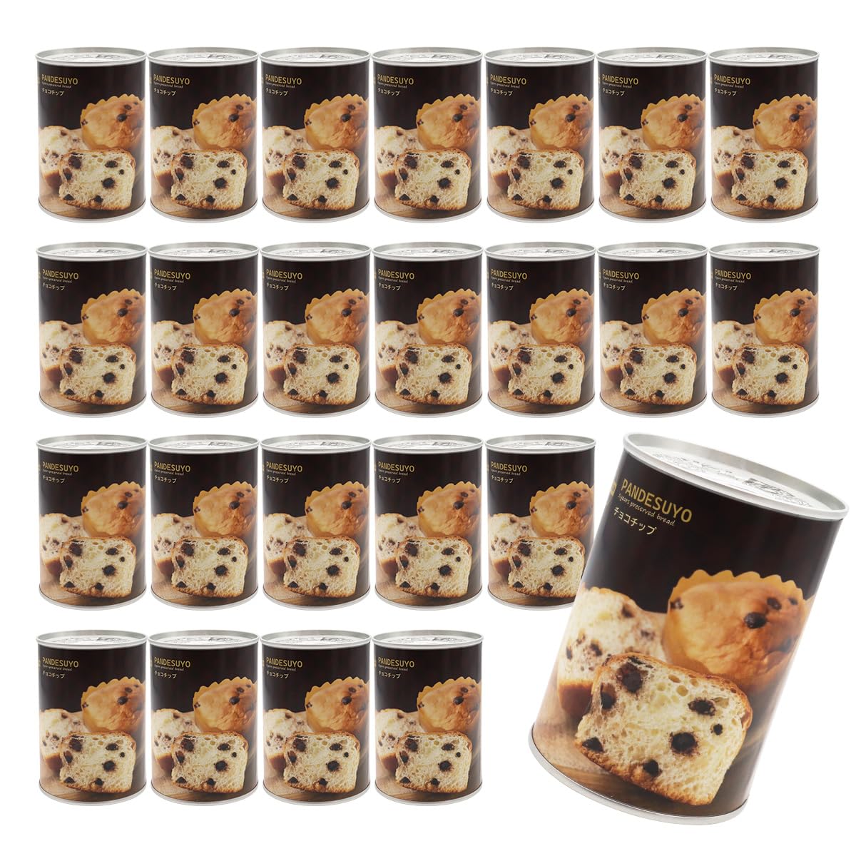 Amazon | パンですよ！ 非常食 パン 5年保存 チョコチップ味 24缶 保存