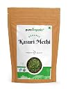Pure Organio Kasuri Methi Leaves Organic Dried Fenugreek Leaves Natural Spice for Unique Flavor to Indian Dishes (100 Gm) gallery image