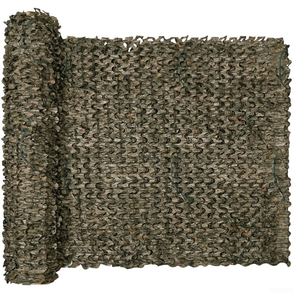 Red de camuflaje impermeable para caza de patos, barco, refugio, toldo de jardín y observación de aves, ligera, transpirable, 1 5 m de ancho (1,5 x 8 m)