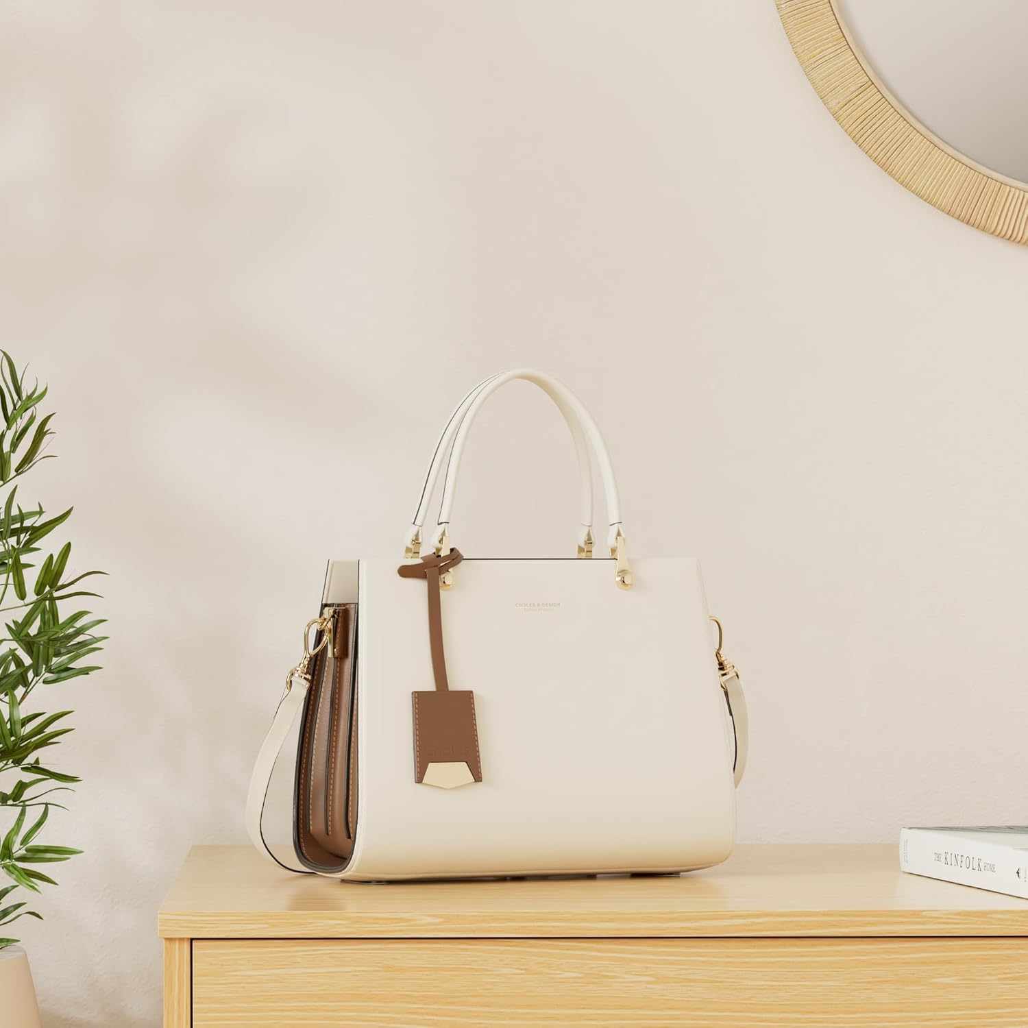 Cnoles Handbags for Women Large Capacity Tote Shoulder Bags Ladies Handle Satchel Purse - Image 3