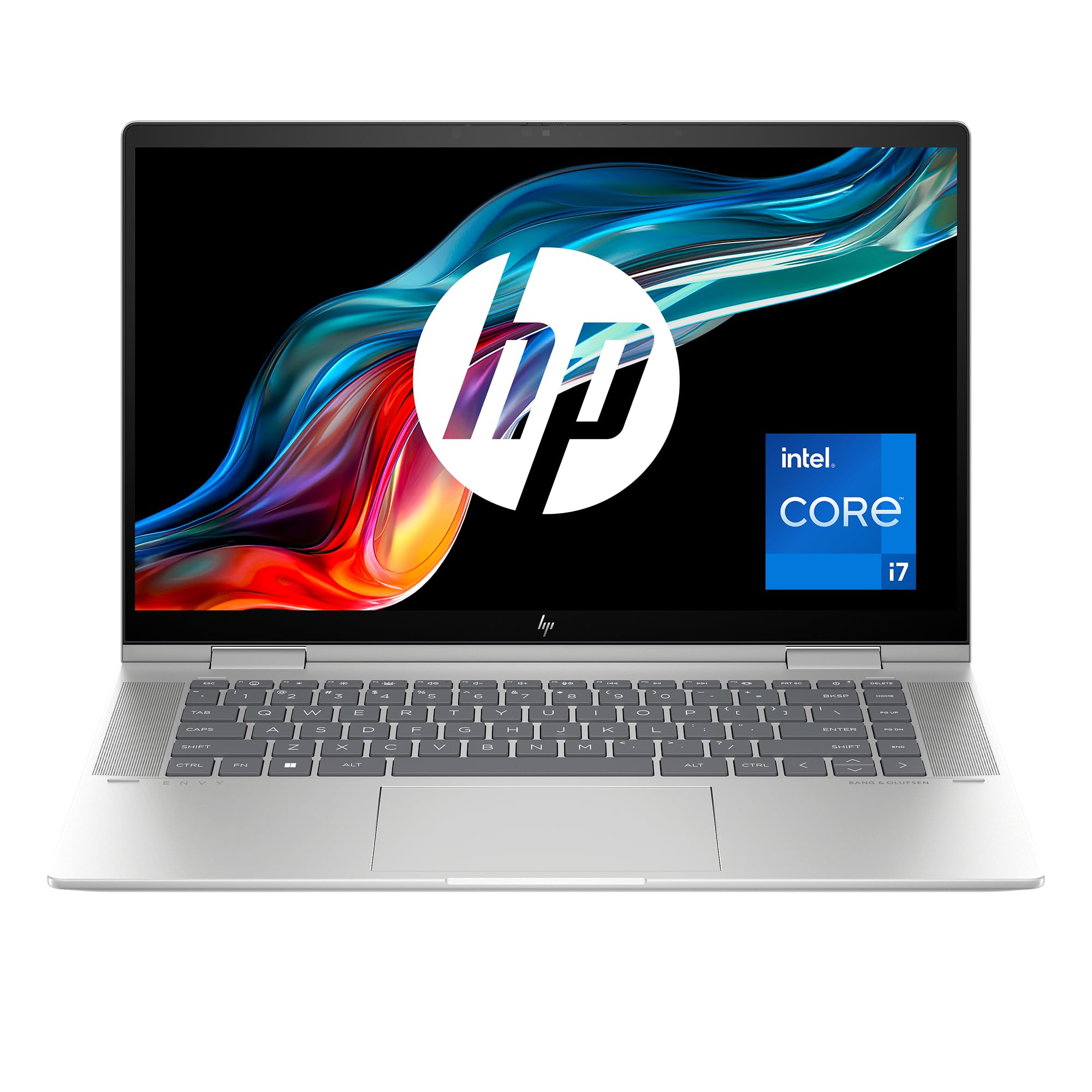 HP Envy x360 15-fe0000sf, Portable Convertible, Intel Core i7 1355U, 16 Go RAM, 512 Go SSD, Nvidia RTX 3050 4 Go, Écran 15.6" FHD OLED, Windows 11, Ordinateur Portable, Clavier AZERTY, Argent