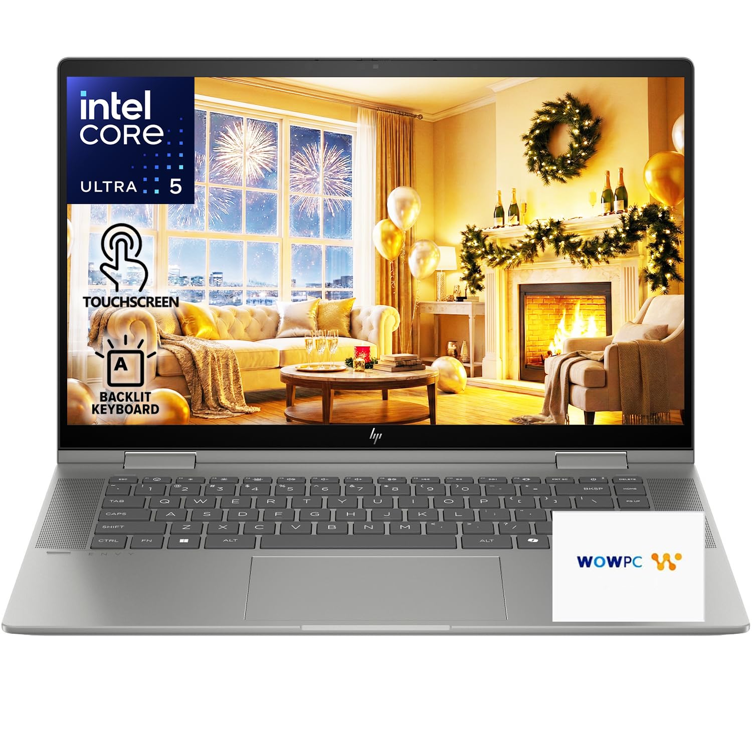 2025/2026 New Envy x360 2-in-1 Laptop, Intel Core Ultra 5 125U (Up to 4.3GHz), 15.6" FHD Touchscreen Display with Backlit Keyboard, 8GB DDR5, 512GB SSD, Thunderbolt 4, Wi-Fi 6E, Windows 11 Home