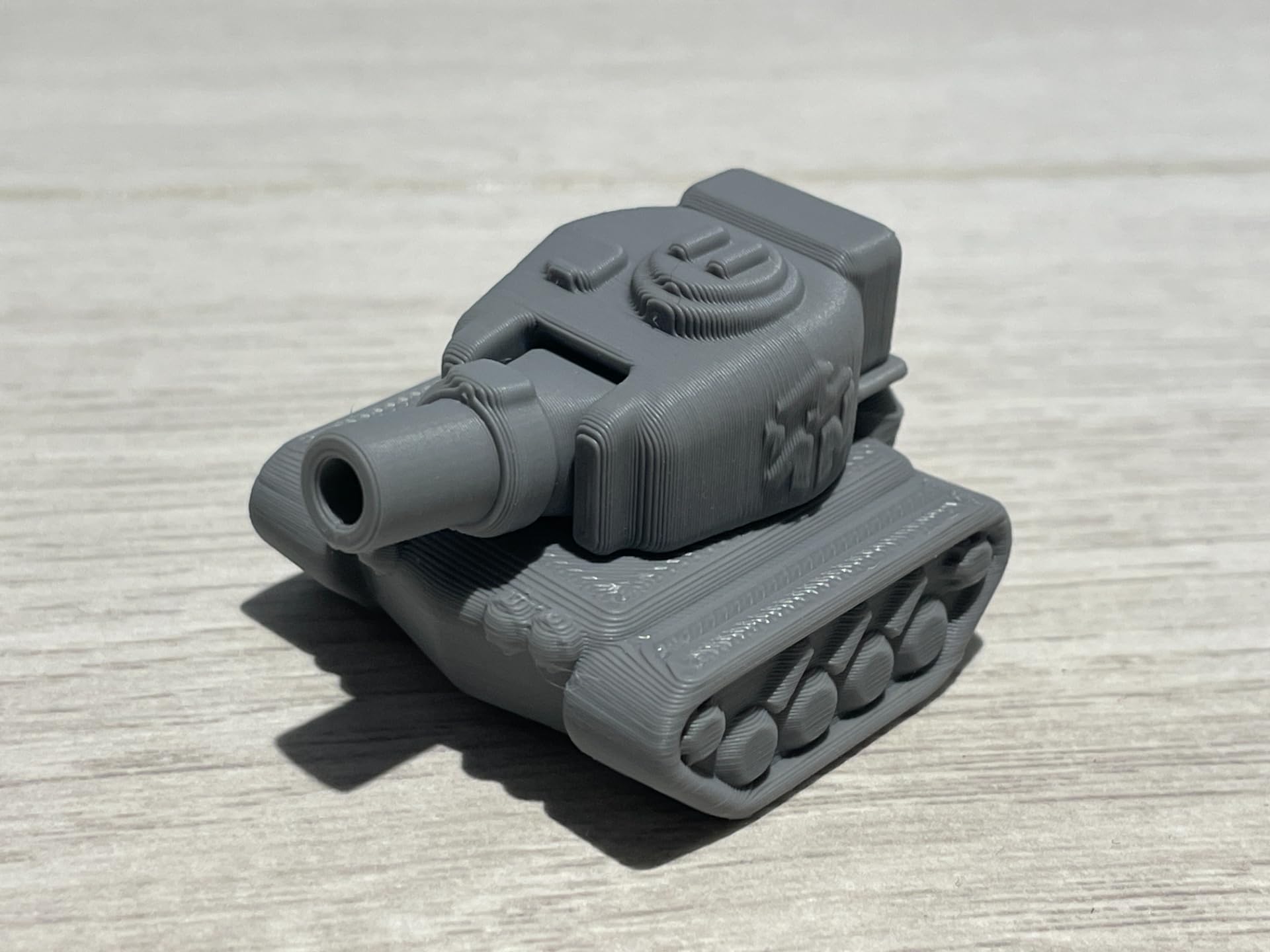3D CRAFT Mini Movable Tank Toy | 3D Printed PLA+ Military Model | Rotating Turret & Moving Wheels | Collectible Army Tank for Kids Multi Color 3
