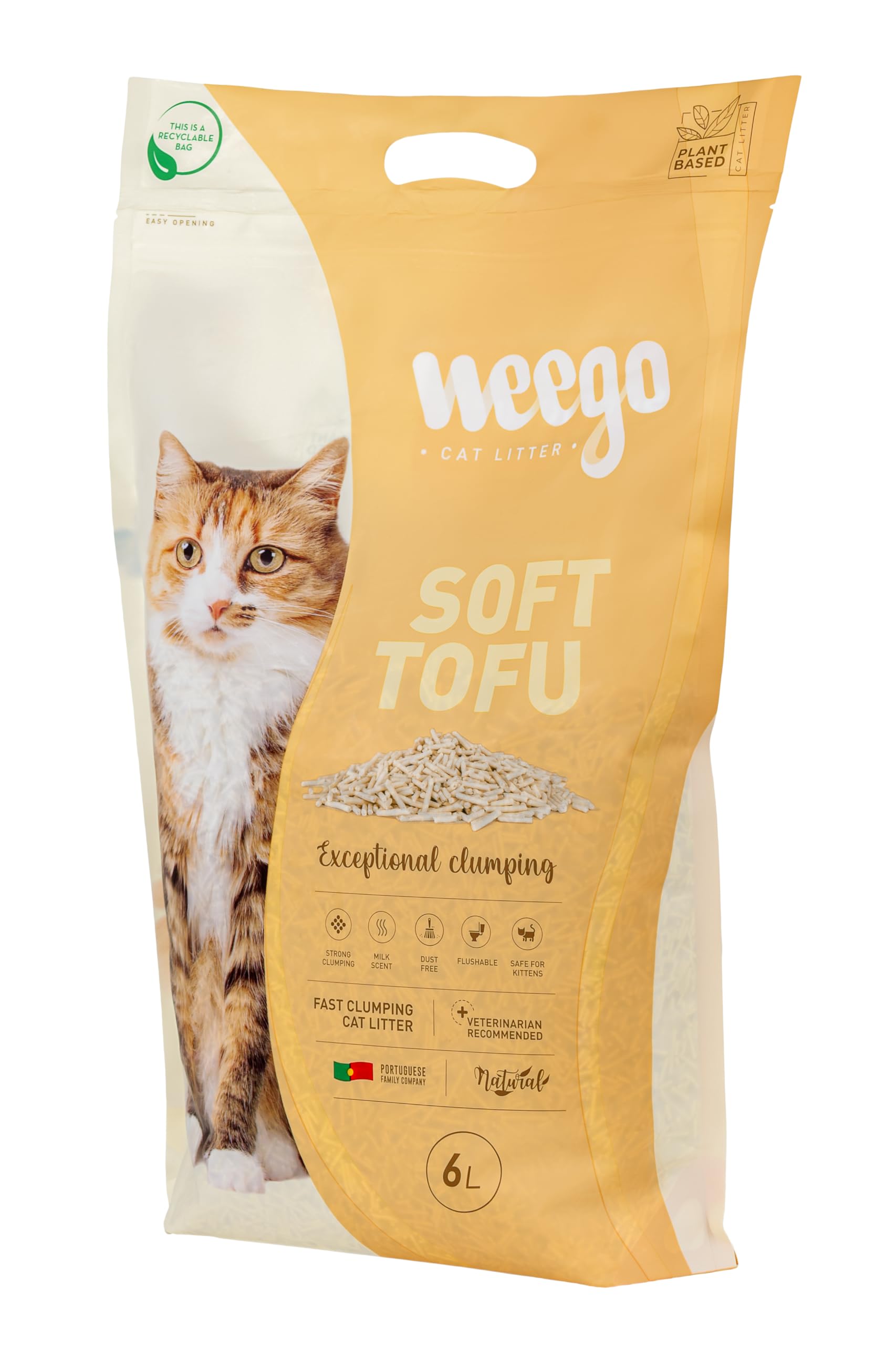 Gssyndra Wall Weego Cat Litter Soft Tofu 6L