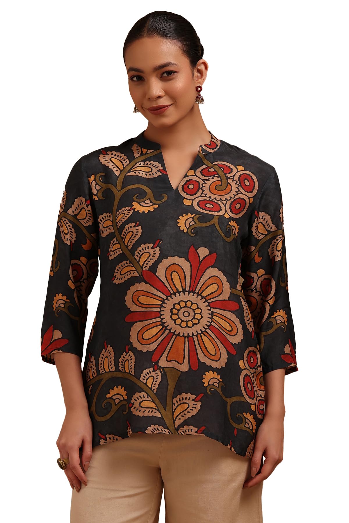 soch Womens Muslin Kalamkari Print Tunic-picture-23