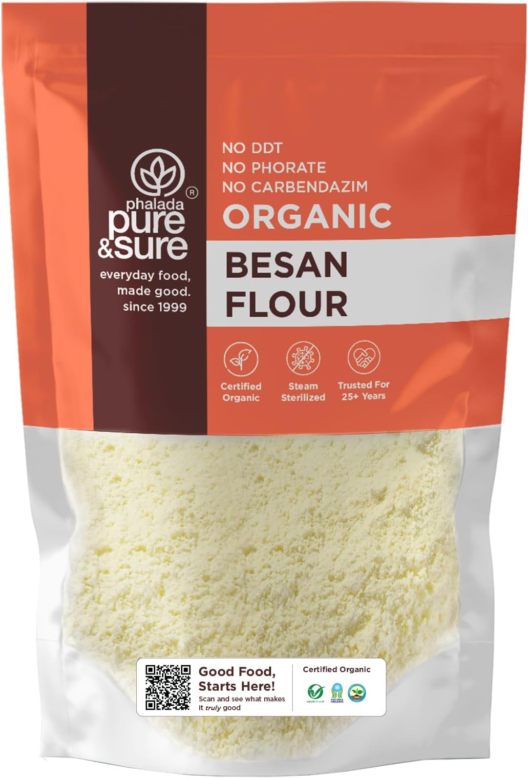 Organic Besan Flour | Healthy Food for Weight Loss | No Preservatives, No Trans Fats, High Protein Food | Organic Besan 1kg