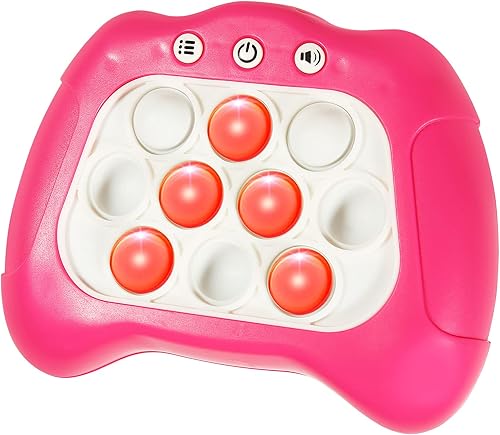 Juego de burbujas de empuje rápido, consola, juego para ansiedad con luz para niños, juegos de 4 modos, una máquina de juego de juguetes que ejerce
