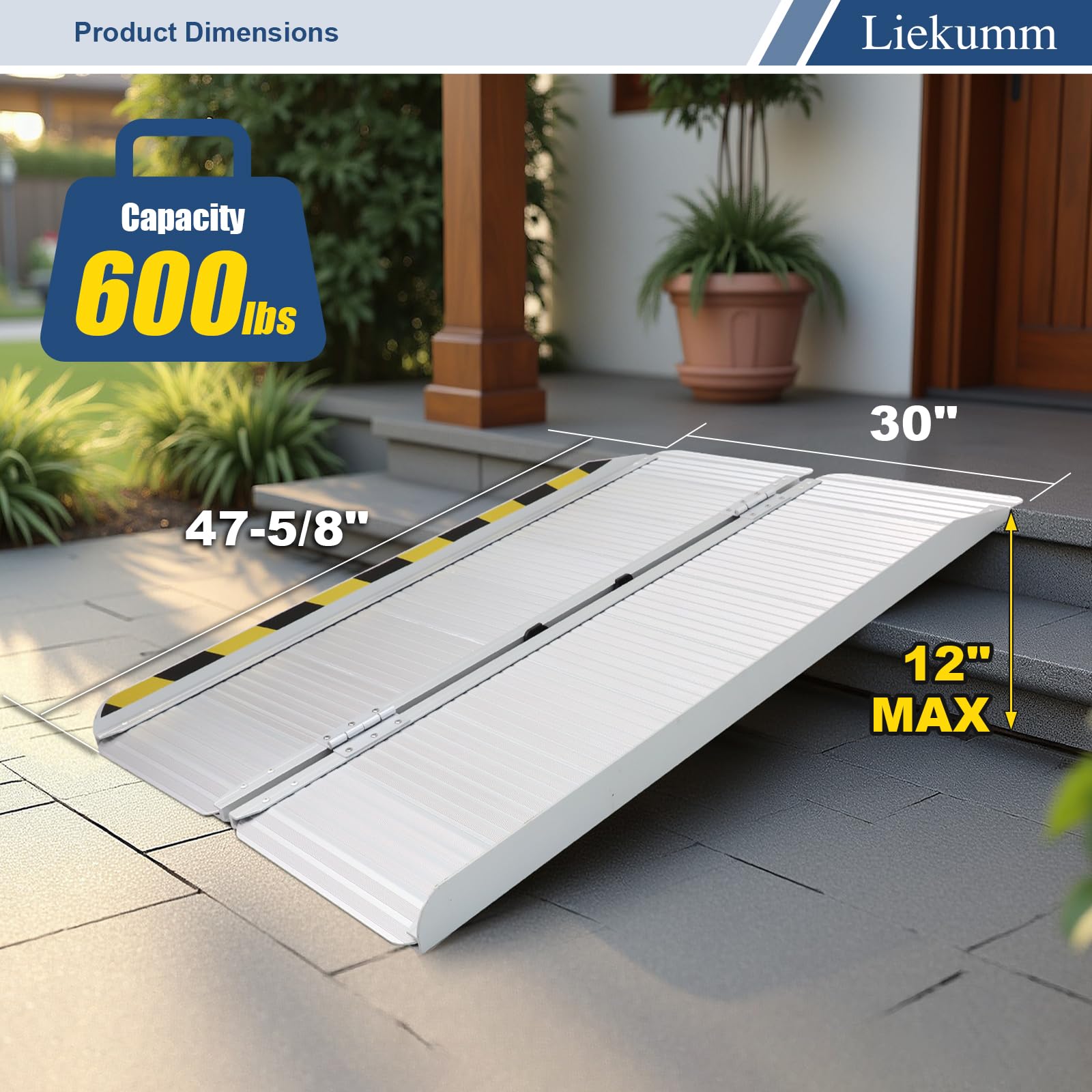 Portable Ramp Student Snapklik.com : 4FT Folding Wheelchair Ramp, 30 Wide Non-Slip Aluminum ...