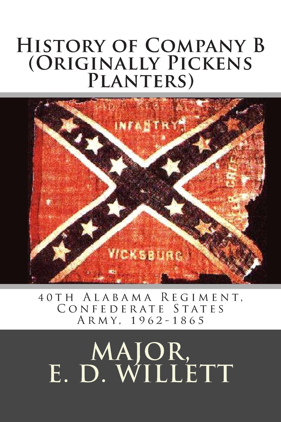 History of Company B (Originally Pickens Planters): 40th Alabama Regiment, Confederate States Army, 1962-1865