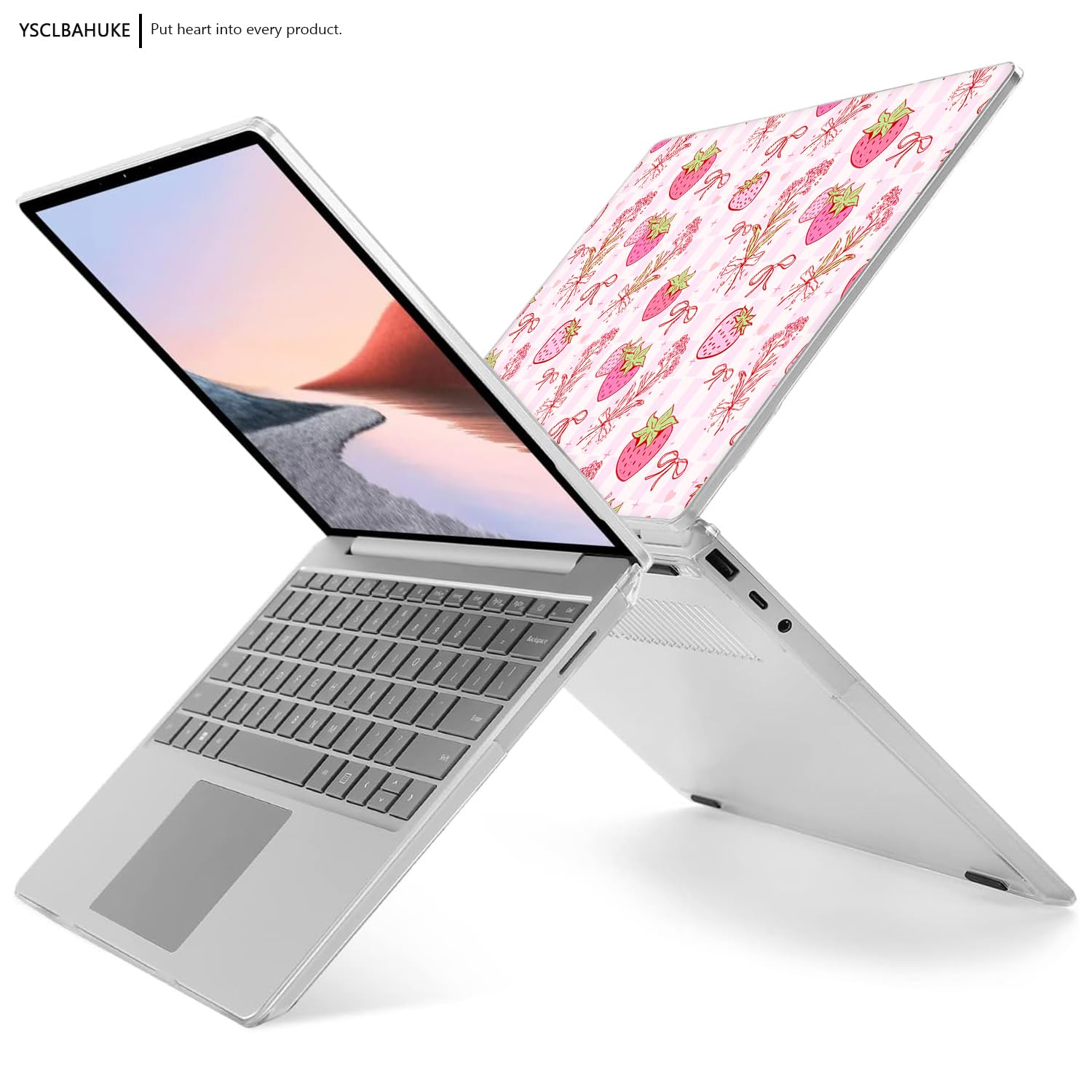 YSCLBAHUK - Funda para portátil Microsoft Surface de 12.4 pulgadas Go 3/2/1 modelo 2013/1943, diseño creativo, duradero, resistente a los arañazos, con protector de pantalla + cubierta de teclado