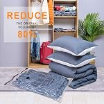 15 Pack Vacuum Storage Bags with Electric Pump (3 Jumbo, 3 Large, 3 Medium, 3 Small, 3 Roll Up), Space Saver Sealer Compression Bags for Blankets, Comforters, Pillows, Clothes Storage
