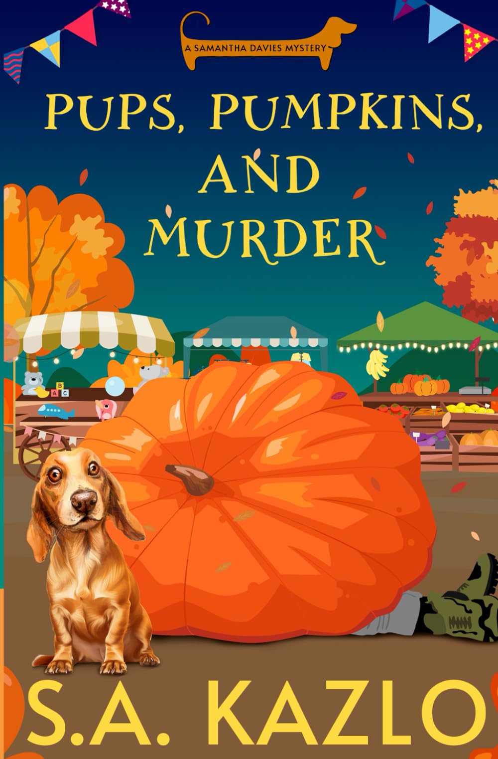 Pups, Pumpkins, and Murder: 4 (Samantha Davies Mysteries)