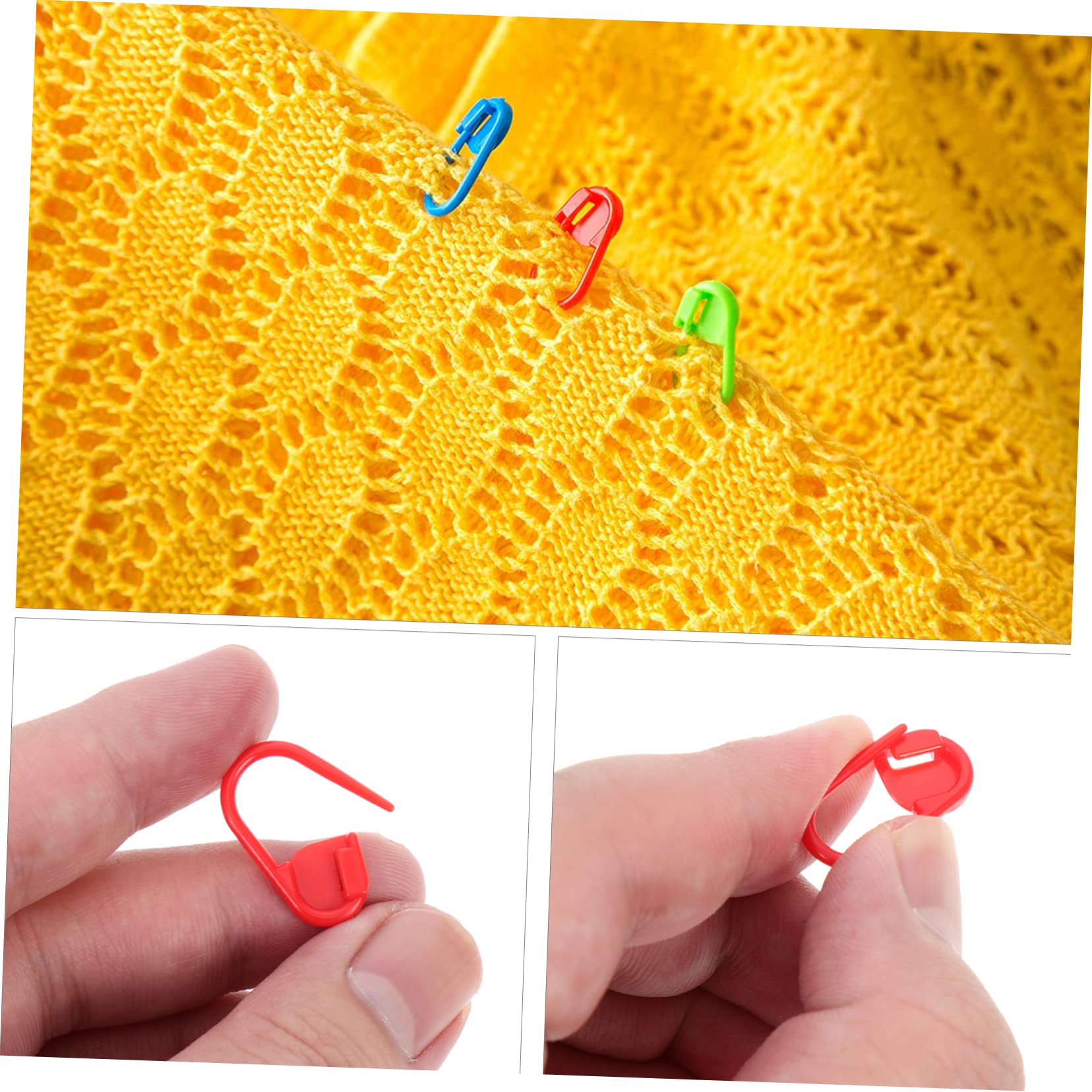 2piezas Marcadores De Costura y Crochet De Plástico De Marcadores De Puntos Resistentes Para Tejer y Bordar Para Proyectos De Manualidades