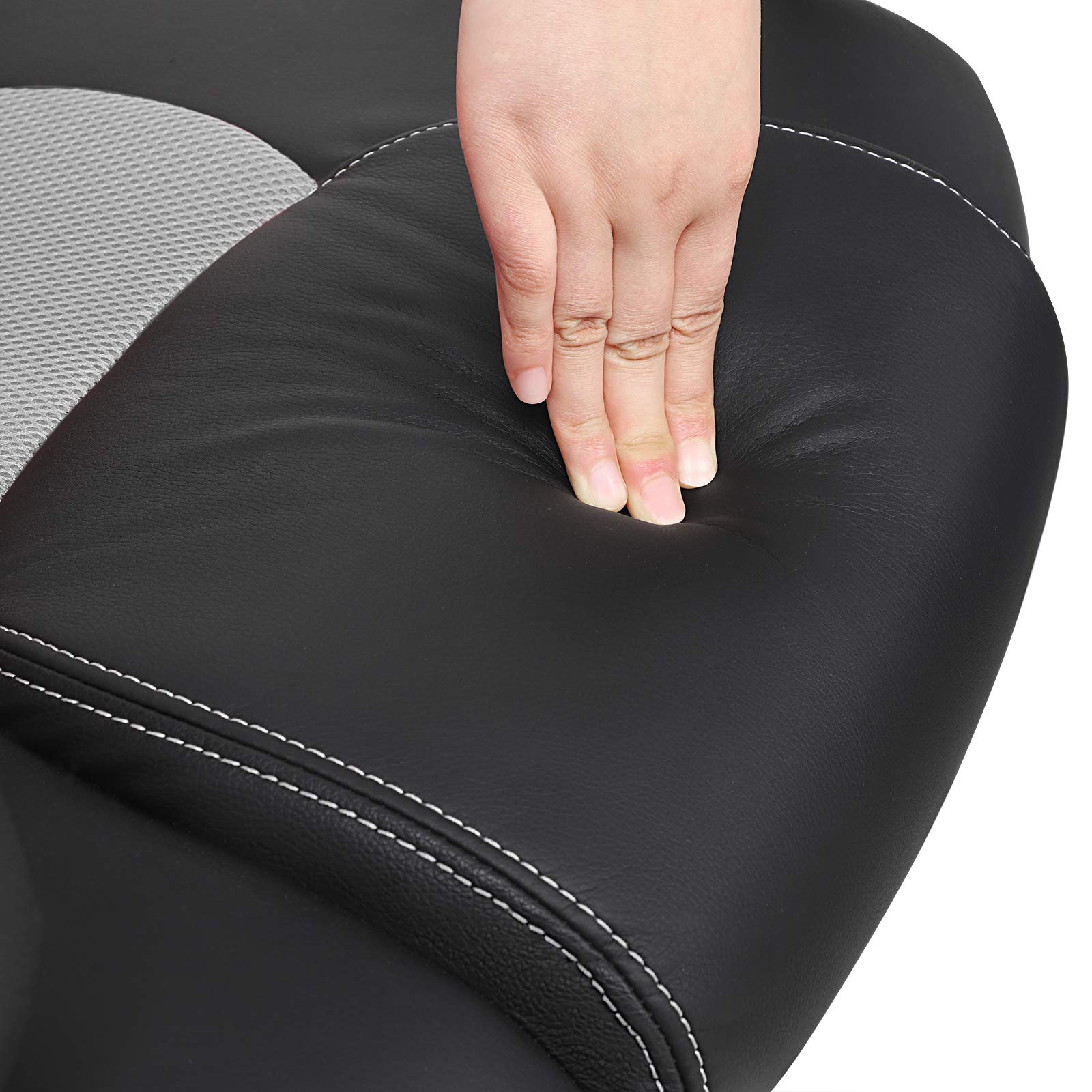 SONGMICS Poltrona Girevole Sedia Direzionale Ergonomica da Ufficio Studio Regolabile con Rotelle OBG56BG