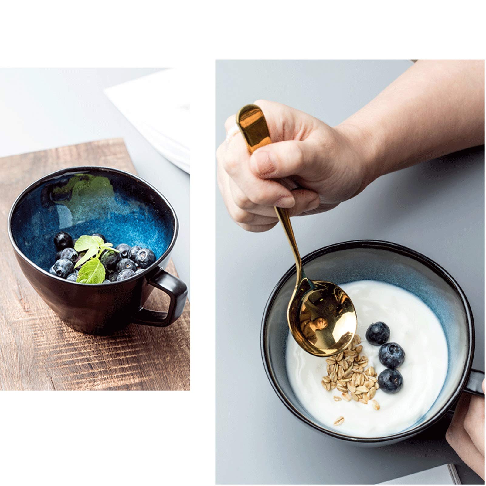 Kaffeetasse Große Keramik Kaffeetassen Unregelmäßig Großkaliber Milchbecher Gourmet Dessert Tassen Frühstück Haferflocken Tassen