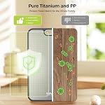 Titanium Cutting Board for Kitchen, Cutting Board Double Sided Food Grade, Pure Titanium/PP, Easy to Clean Large Size 16”×10”