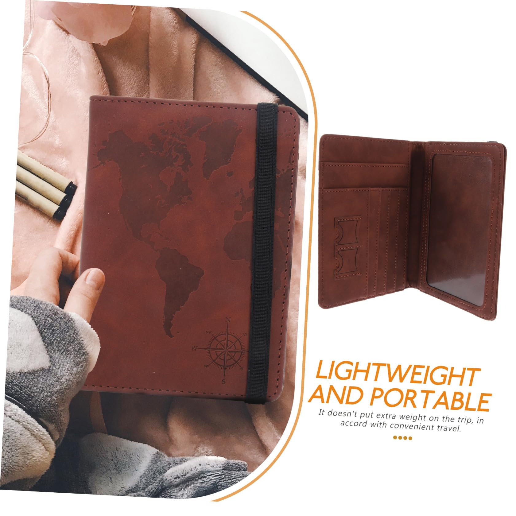 Cabilock 3 Pz Porta Passaporto Titolare Del Passaporto Per Gli Uomini Porta Documenti Di Viaggio Portafoglio Passaporto Antimagnetico Biglietto Da Visita Viaggiare Pelle Sintetica