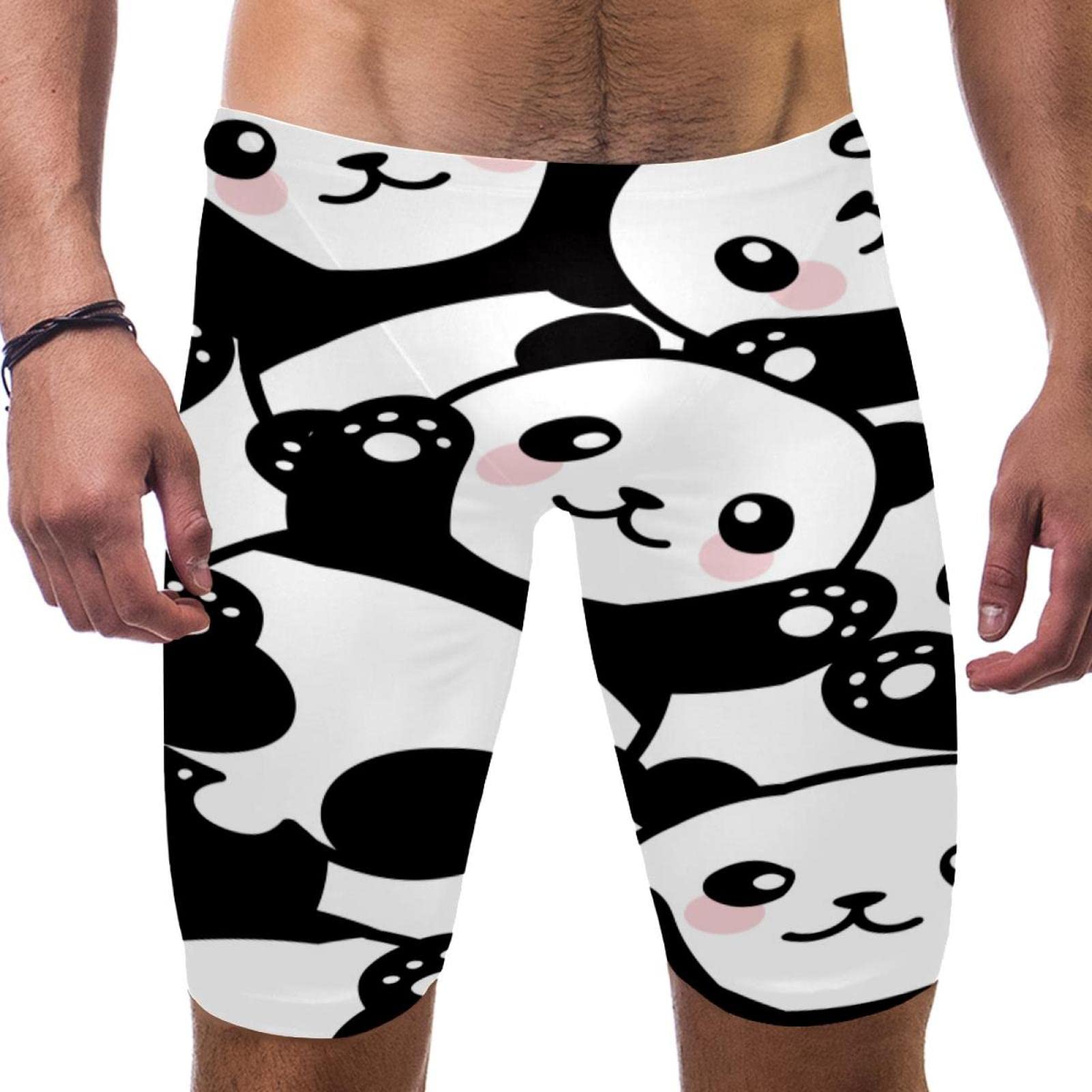 Short de bain pour homme multicolore imprimé panda L - 7