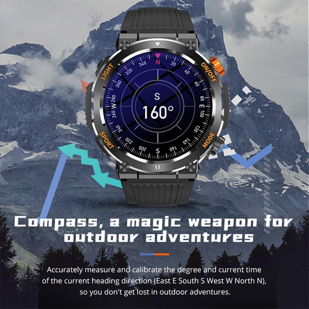 Deportes al Aire Libre Impermeable Reloj intelinte brújula Senderismo Aventura Deportes Debe