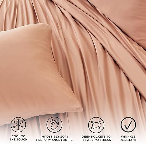 Miniatura 8 de Great Bay Home Juego de sábanas de microfibra de lujo tamaño Queen  Sábanas de microfibra ultrasuave y refrescante  Bolsillo profundo, sábanas