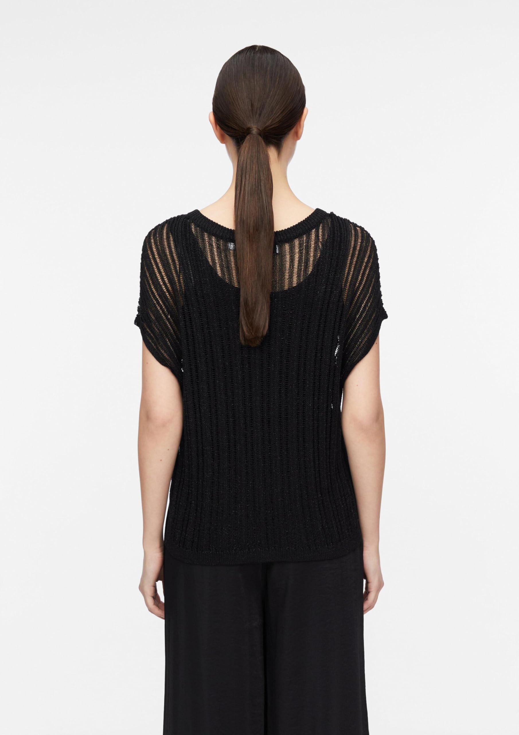 Comma Lockerer Poncho aus Viskosemix
