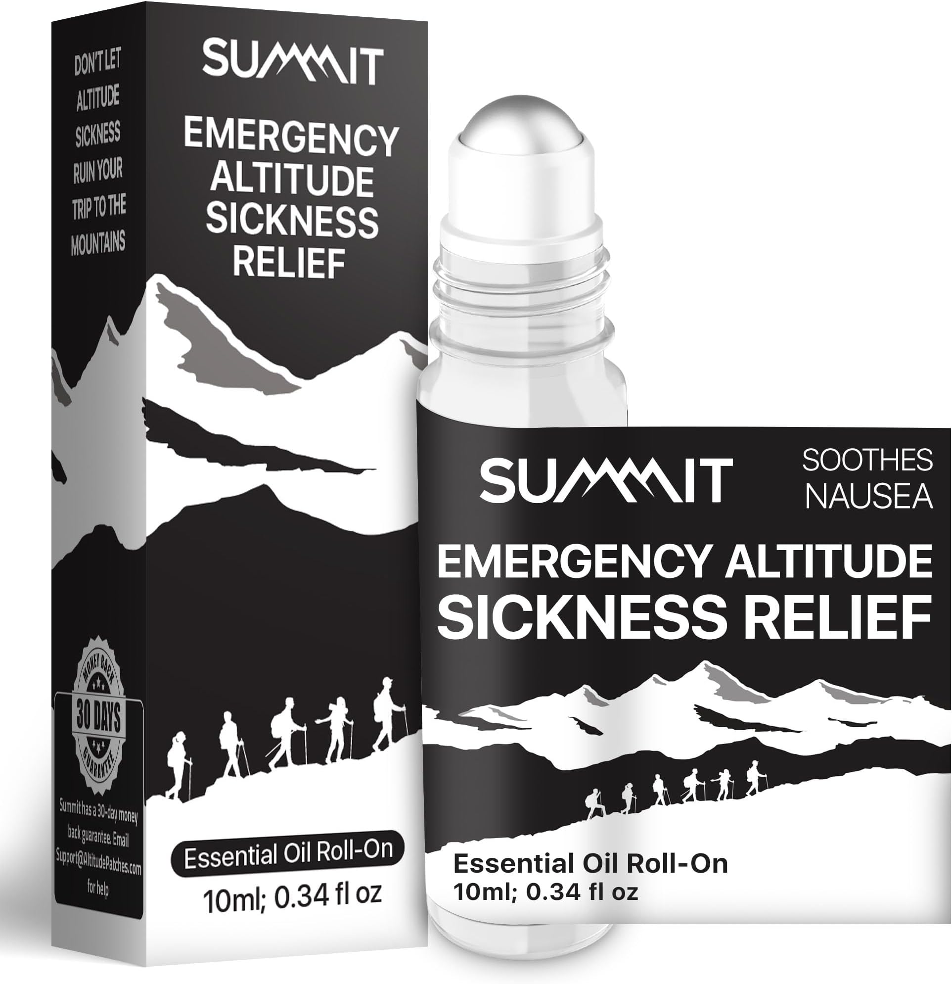 SUMMIT Altitude Sickness Emergency Roll-On (10 ml) | Provides Emergency Altitude Sickness Nausea Relief | Relieves Altitude Related Nausea & Headaches | Altitude Sickness Medicine