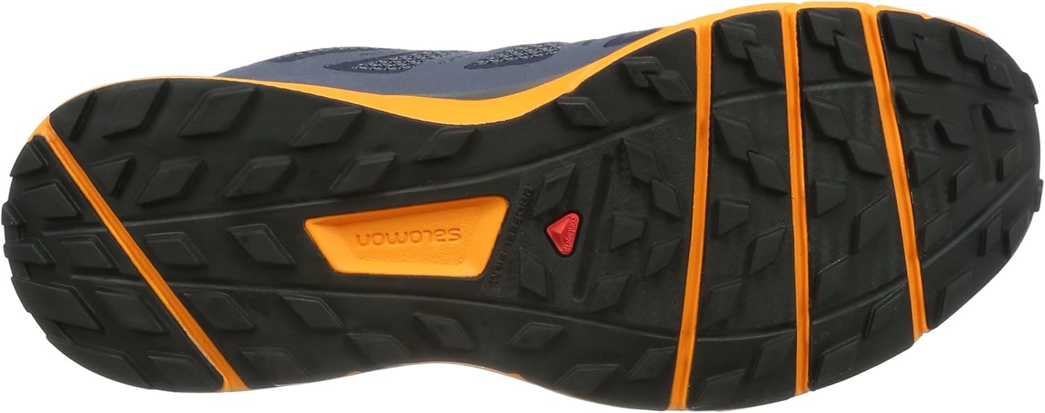 Salomon Sense Ride Trail Running Shoe - Men's Navy Blazer/Bright Marigold/Ombre Blue, US 7.0/UK 6.5