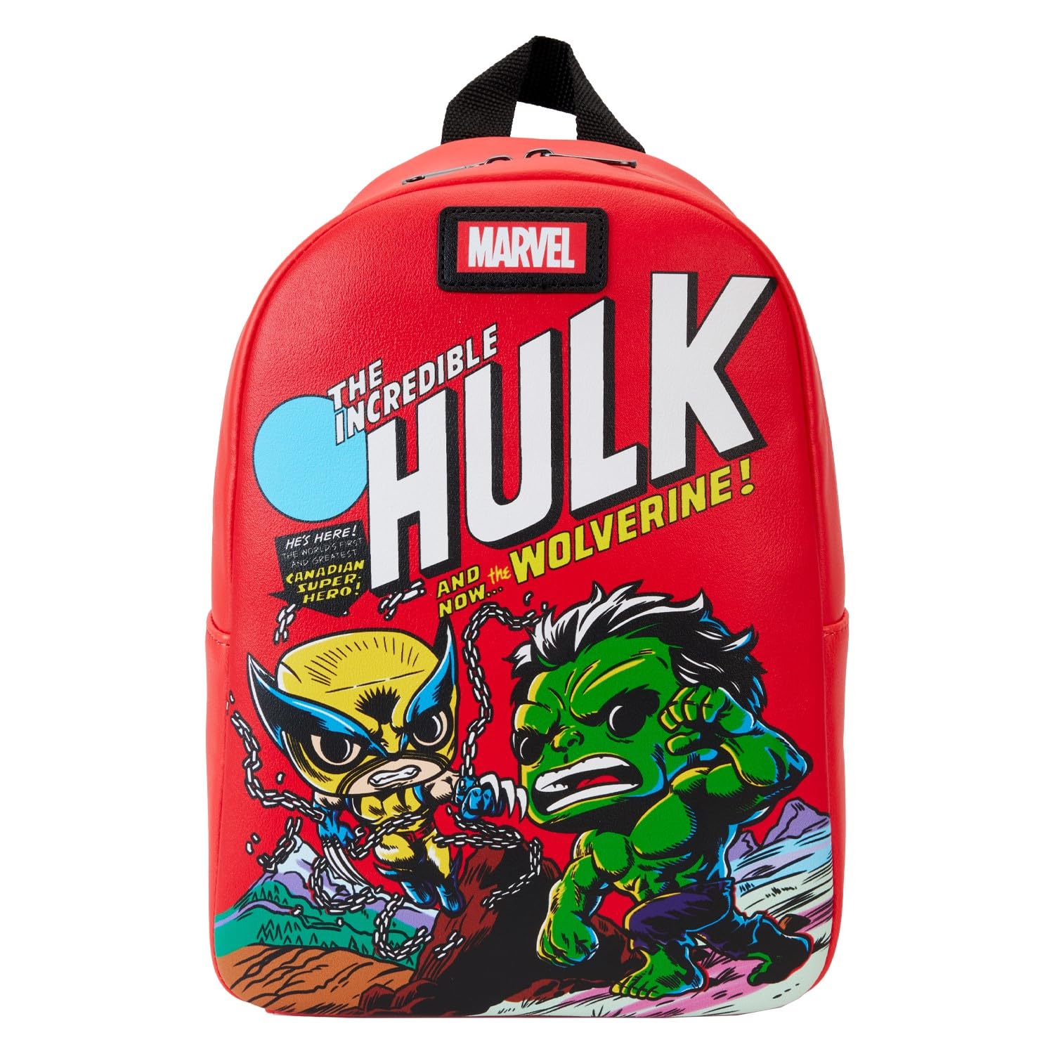Loungefly Backpack POP! MINIBK: Marvel - Wolverine - Wolverine 50TH Anniversary Comic Action - X-Men - Cute Collectable Bag - Gift Idea - Official Merchandise - for Boys, Girls Men and Women
