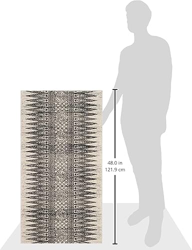Miniatura 6 de Safavieh Evoke Collection EVK226 - Tapete bohemio, diseño vintage., Polipropileno, Marfil, azul