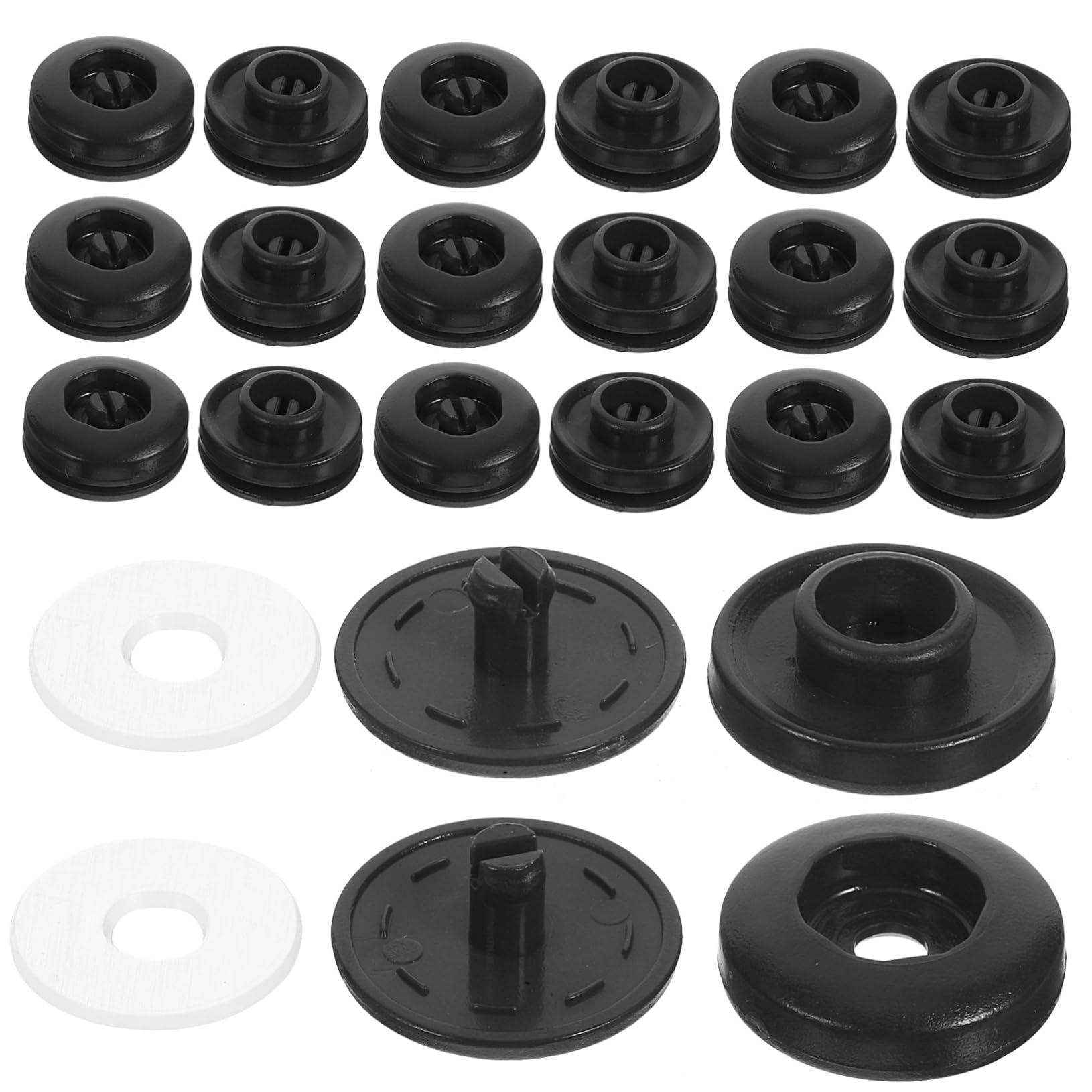 200juegos Botones De Presión Plásticos Para Ropa y Manualidades Botones Para Camisas y Proyectos De Costura