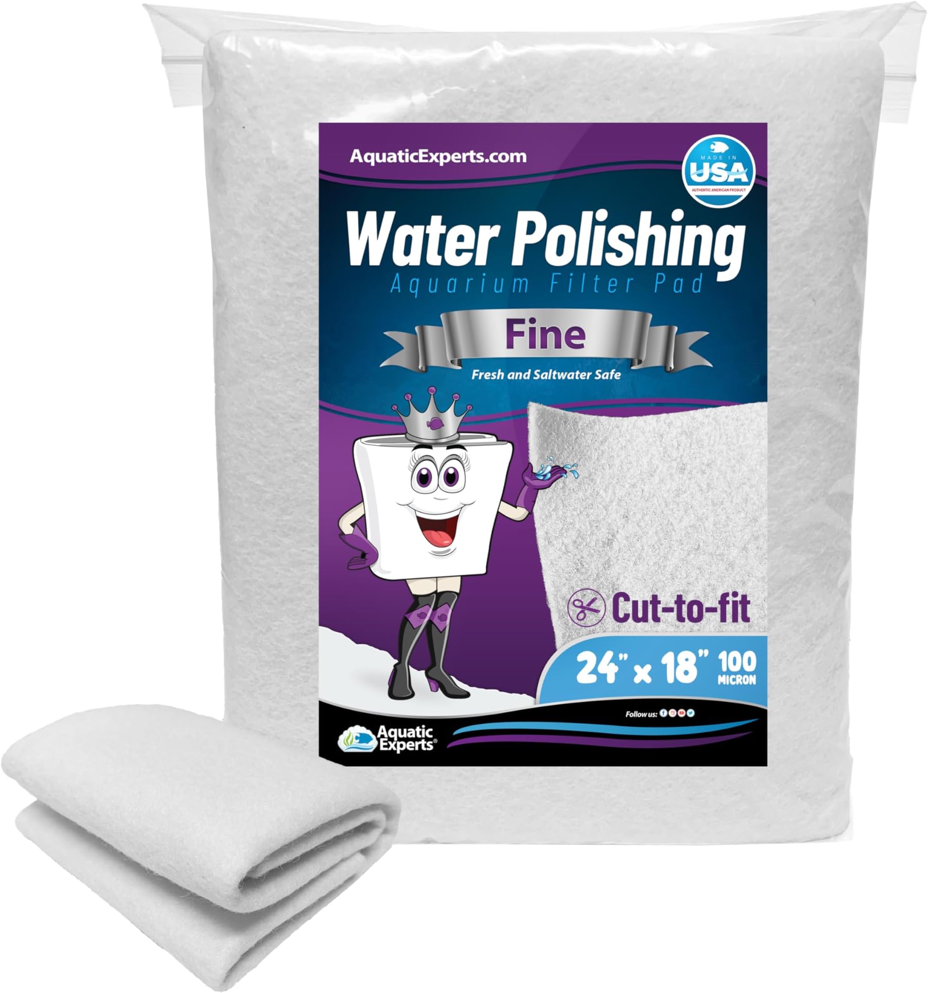 Seapora 4040 Filter Floss Aquarium Filter Pad, 10 sq. ft