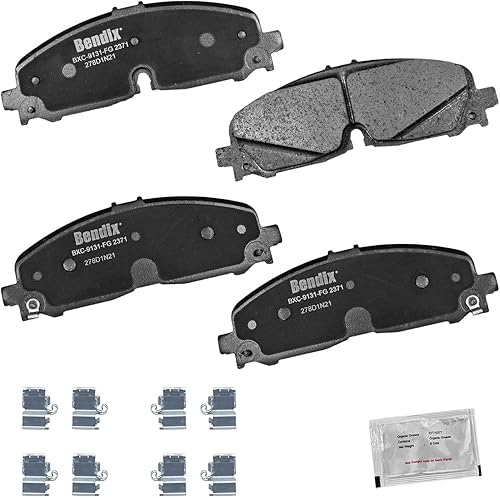 Vista 216 de Bendix Priority1 CFC1035 Pastillas de freno delanteras de cerámica para modelos seleccionados Chevrolet Aveo, Aveo5, Optra, Spark, Spark EV, Pontiac